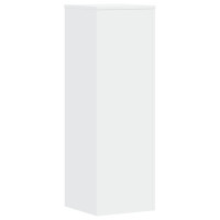 Produktbild för Växtställ 2 st vit 33x33x100 cm konstruerat trä