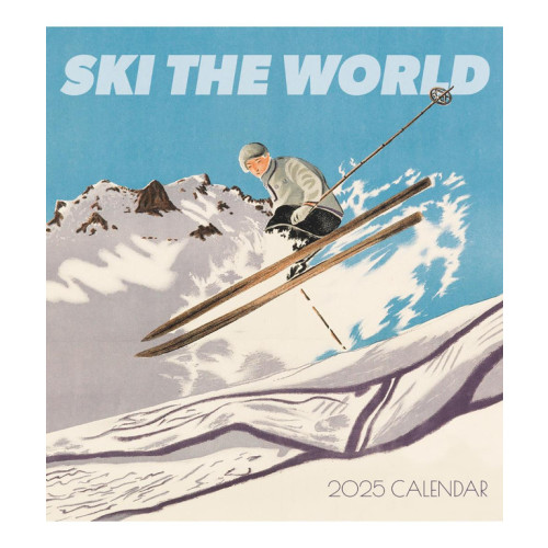 Pomegranate Europe Ltd Ski the World CAL25169: 2025 Wall Calendar