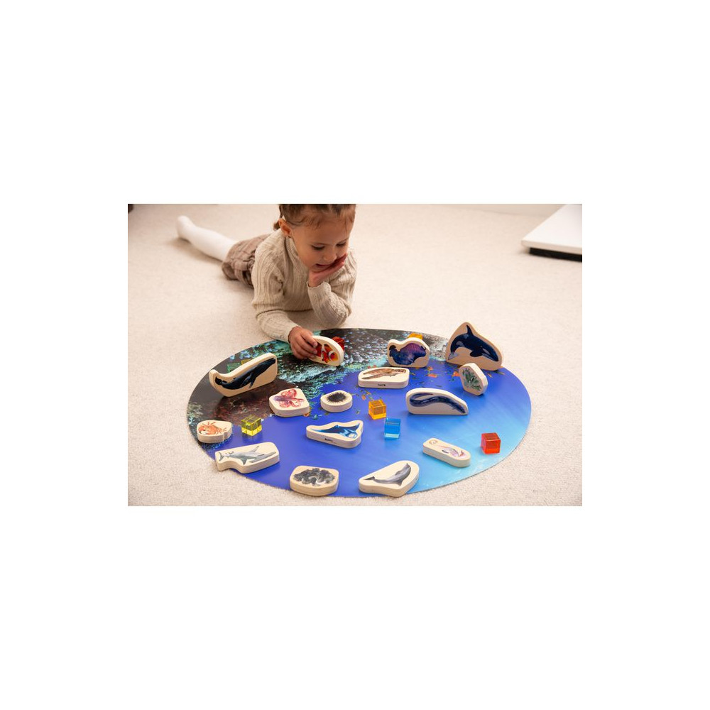 Produktbild för Träfigurer havet 15/fp