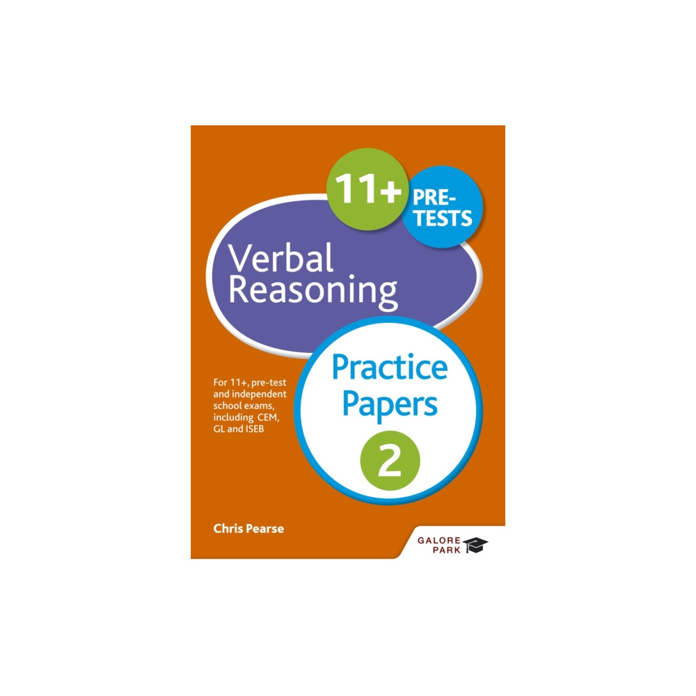 Produktbild för 11+ Verbal Reasoning Practice Papers 2 (häftad, eng)