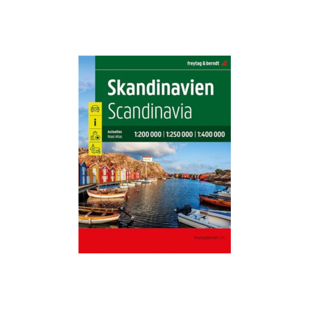 Produktbild för Scandinavia Road Atlas (bok, spiral, eng)