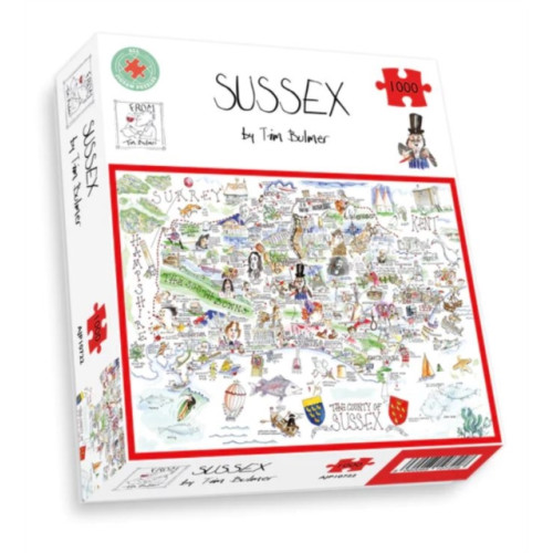 ALL JIGSAW PUZZLES Map of Sussex Jigsaw 1000 Piece Puzzle