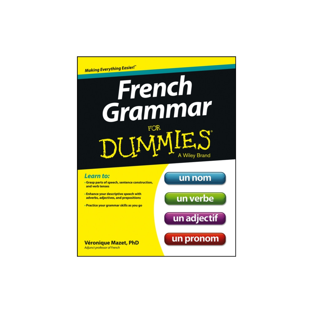 Produktbild för French Grammar For Dummies (häftad, eng)