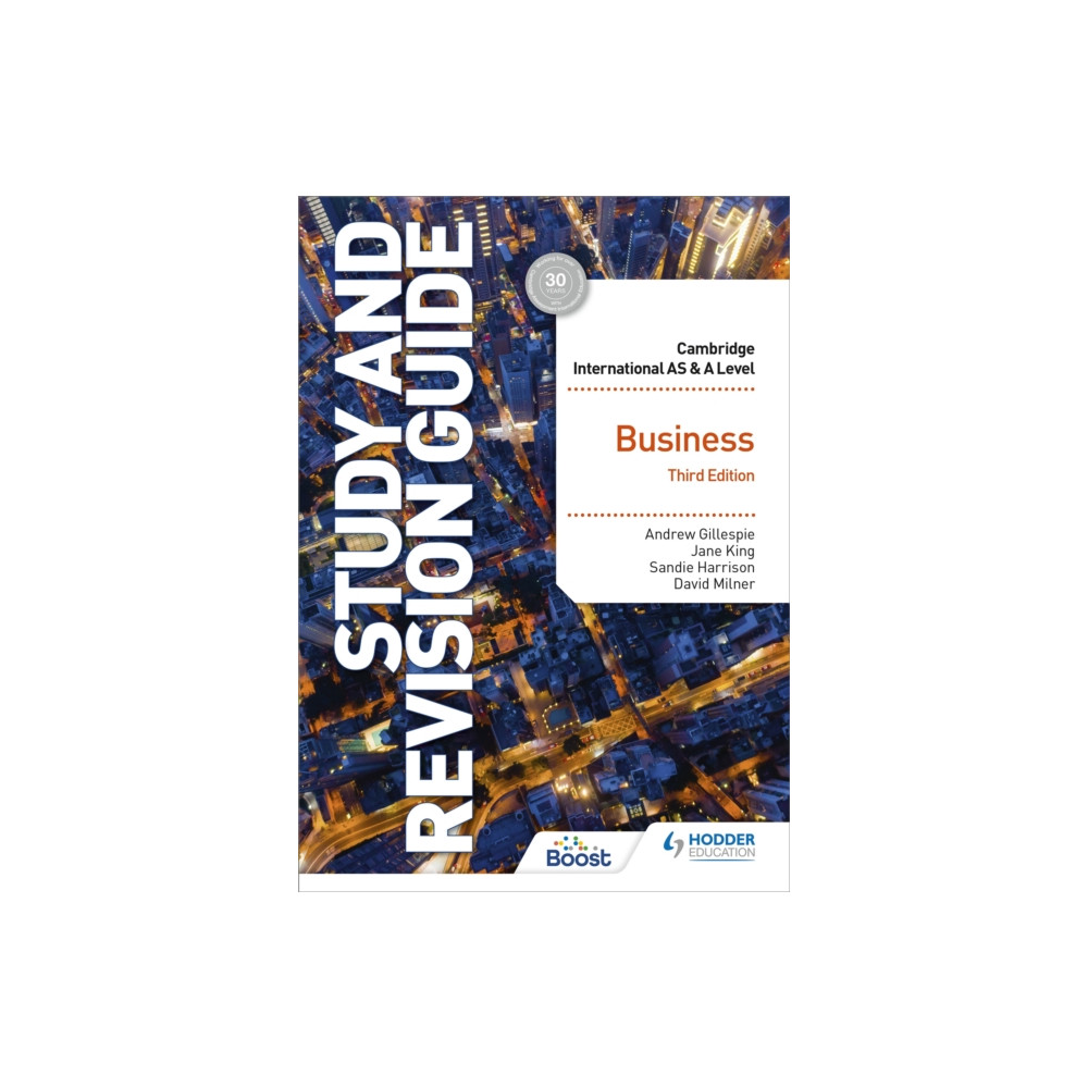 Produktbild för Cambridge International AS/A Level Business Study and Revision Guide Third Edition (häftad, eng)