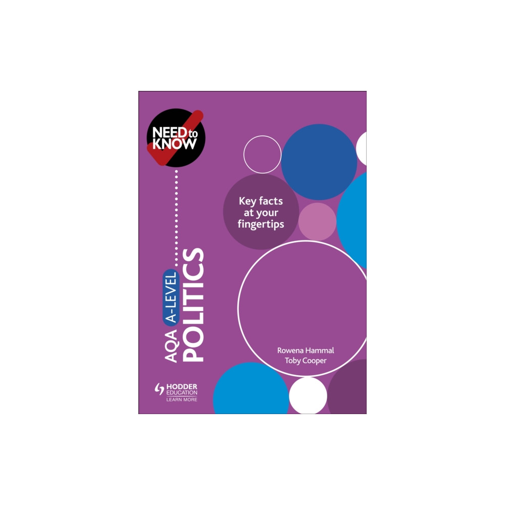 Produktbild för Need to Know: AQA A-level Politics (häftad, eng)