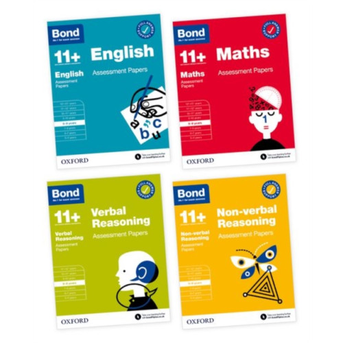 Oxford University Press Bond 11+ Assessment Papers 8-9 years Bundle: English, Maths, Non-verbal Reasoning, Verbal Reasoning (for GL Assessment & other 11 plus exams) (häftad, eng)