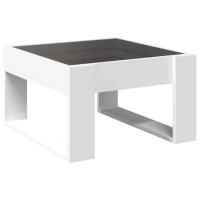 Produktbild för Soffbord med Infinity LEDs vit 50x53x30 cm