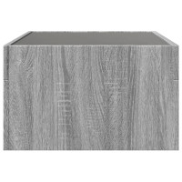 Produktbild för Soffbord med Infinity LEDs grå sonoma 70x50x30 cm