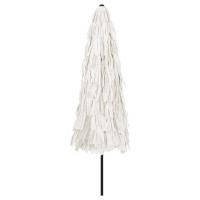 Produktbild för Trädgårdsparasoll med stålstång vit 324x324x247 cm
