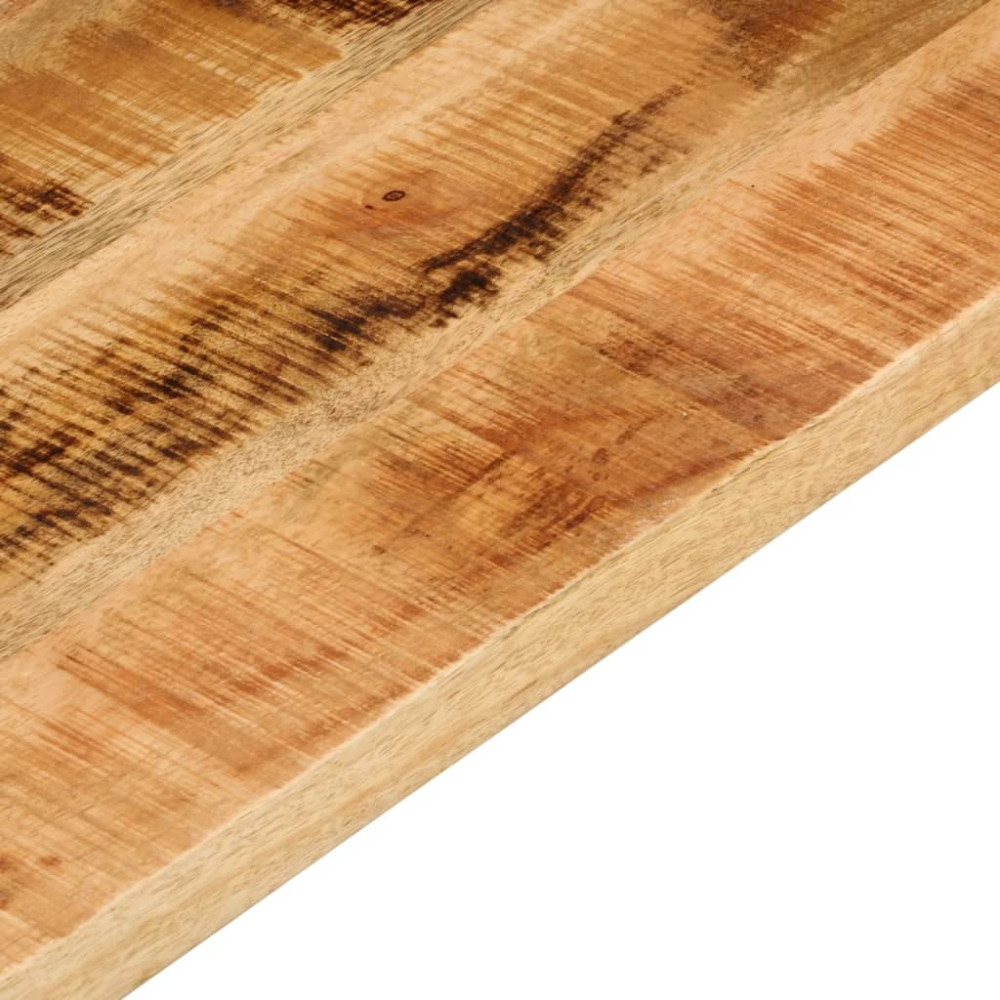 Produktbild för Bordsskiva 120x70x2,5 cm rektangulär massivt grovt mangoträ