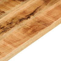 Produktbild för Bordsskiva 120x70x2,5 cm rektangulär massivt grovt mangoträ