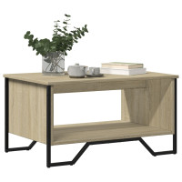 Produktbild för Soffbord sonoma-ek 75x51x40 cm konstruerat trä