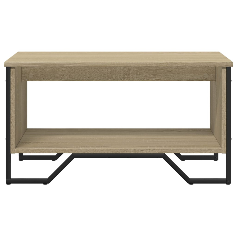 Produktbild för Soffbord sonoma-ek 75x51x40 cm konstruerat trä