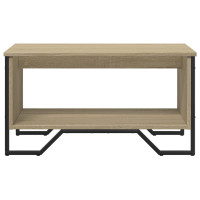 Produktbild för Soffbord sonoma-ek 75x51x40 cm konstruerat trä
