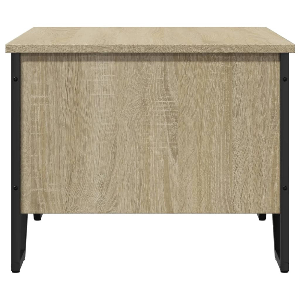 Produktbild för Soffbord sonoma-ek 75x51x40 cm konstruerat trä
