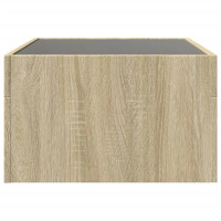 Produktbild för Soffbord med Infinity LEDs sonoma-ek 70x50x30 cm