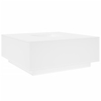 Produktbild för Soffbord vit 100x100x40 cm konstruerat trä