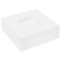 Produktbild för Soffbord vit 100x100x40 cm konstruerat trä