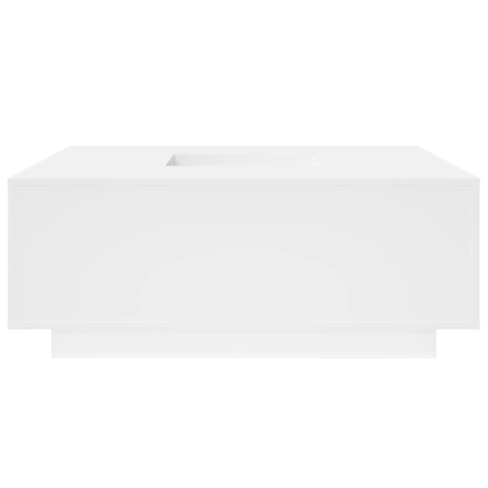 Produktbild för Soffbord vit 100x100x40 cm konstruerat trä