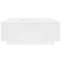 Produktbild för Soffbord vit 100x100x40 cm konstruerat trä