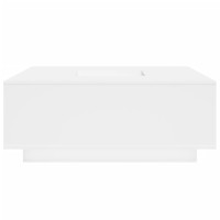 Produktbild för Soffbord vit 100x100x40 cm konstruerat trä