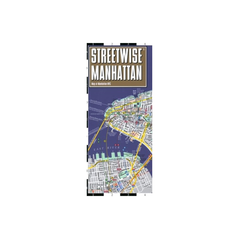Produktbild för Streetwise Manhattan Map - Laminated City Center Street Map of Manhattan, New York