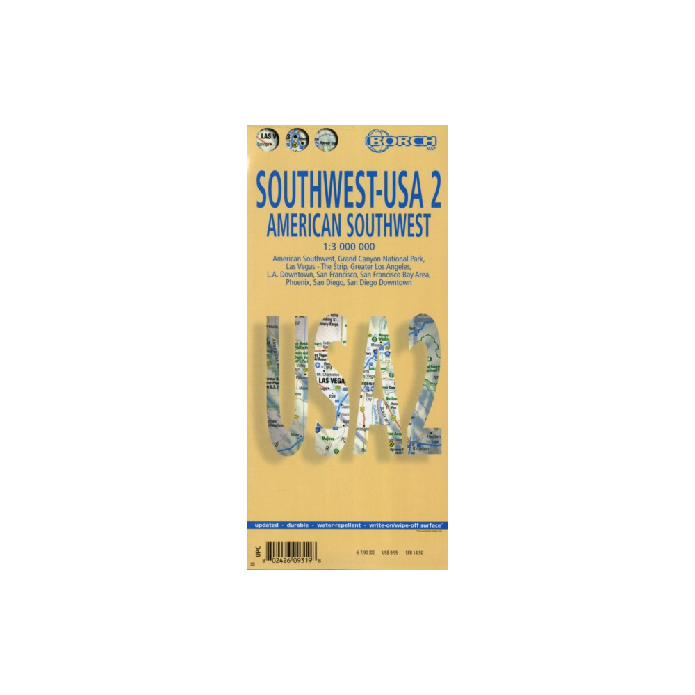 Produktbild för USA Southwest - American Southwest, Borch Map
