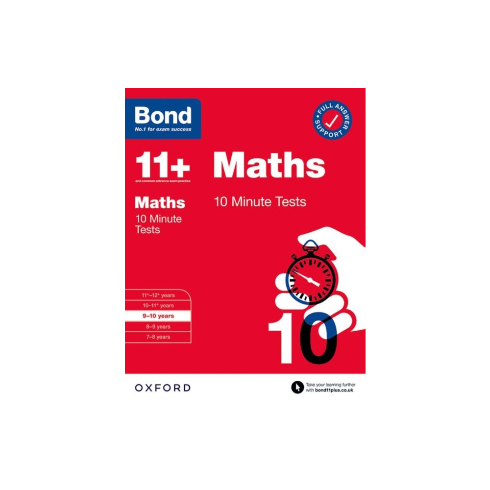 Produktbild för Bond 11+ 10 Minute Tests Maths 9-10 years: For 11+ GL assessment and Entrance Exams (häftad, eng)