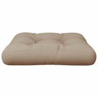 Produktbild för Palldyna taupe 58x58x10 cm tyg