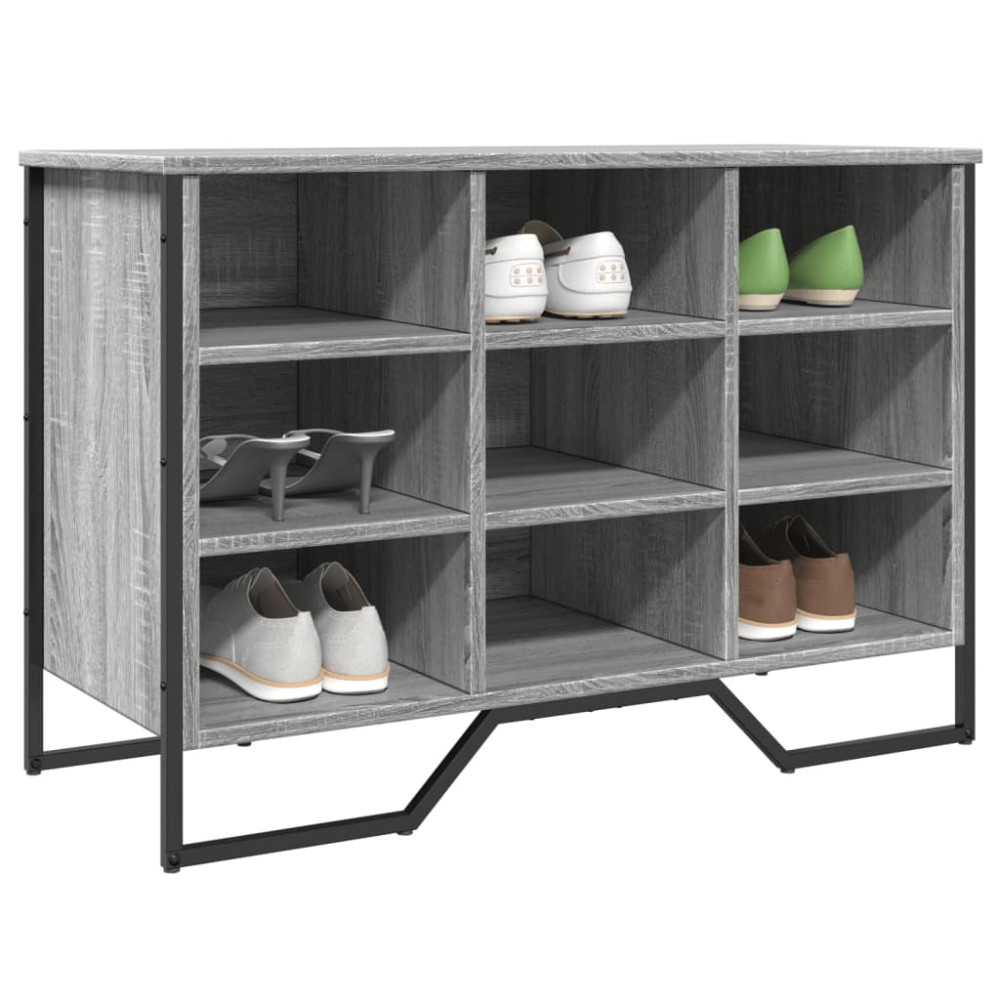 Produktbild för Skoskåp grå sonoma 90x38x61,5 cm konstruerat trä