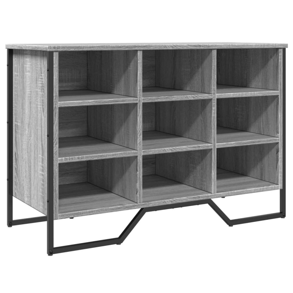 Produktbild för Skoskåp grå sonoma 90x38x61,5 cm konstruerat trä