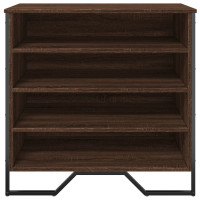 Produktbild för Skoskåp brun ek 80x38x78 cm konstruerat trä