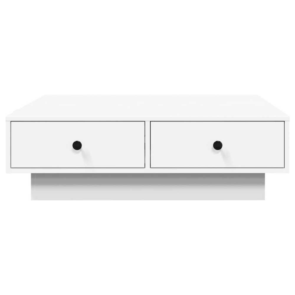 Produktbild för Soffbord vit 90x90x28 cm konstruerat trä