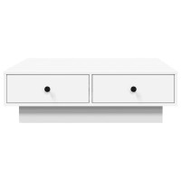 Produktbild för Soffbord vit 90x90x28 cm konstruerat trä