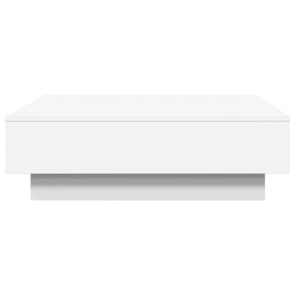 Produktbild för Soffbord vit 90x90x28 cm konstruerat trä