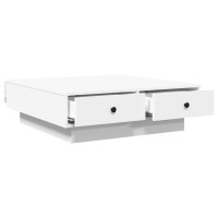 Produktbild för Soffbord vit 90x90x28 cm konstruerat trä