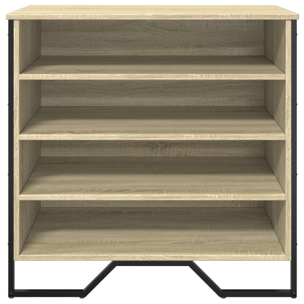 Produktbild för Skoskåp sonoma-ek 80x38x78 cm konstruerat trä