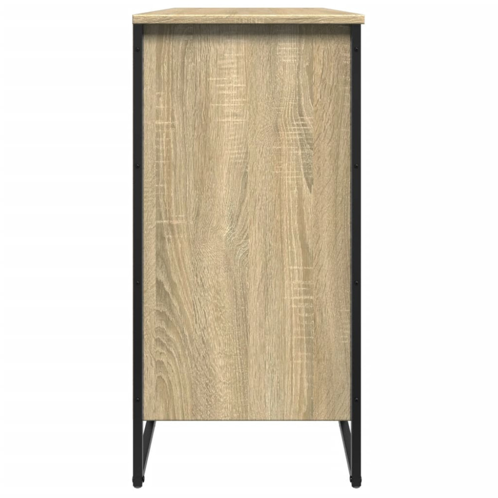 Produktbild för Skoskåp sonoma-ek 80x38x78 cm konstruerat trä