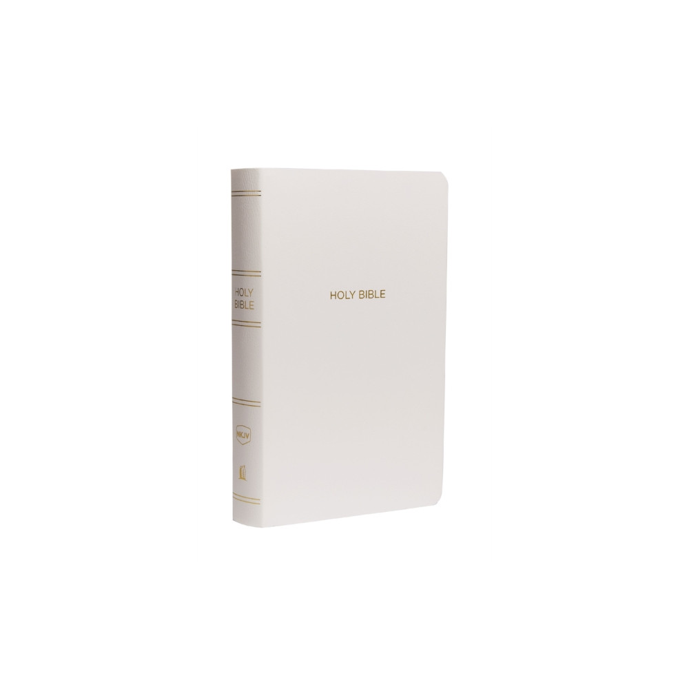 Produktbild för NKJV, Gift and Award Bible, Leather-Look, White, Red Letter, Comfort Print (häftad, eng)