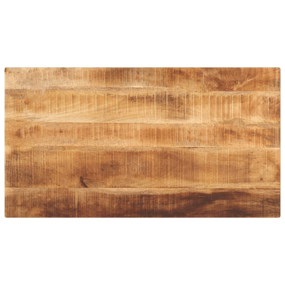 Produktbild för Bordsskiva 100x70x2,5 cm rektangulär massivt grovt mangoträ