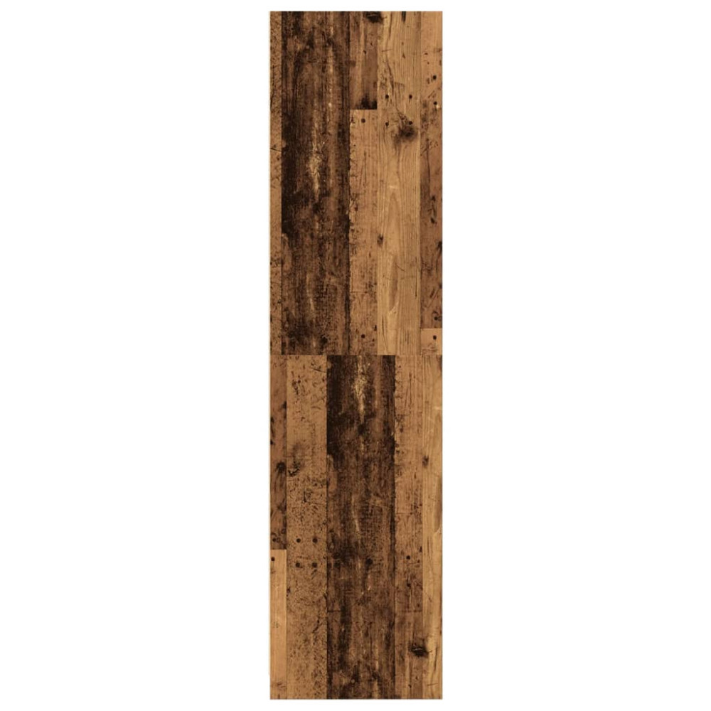 Produktbild för Garderob gammalt trä 100x50x200 cm konstruerat trä