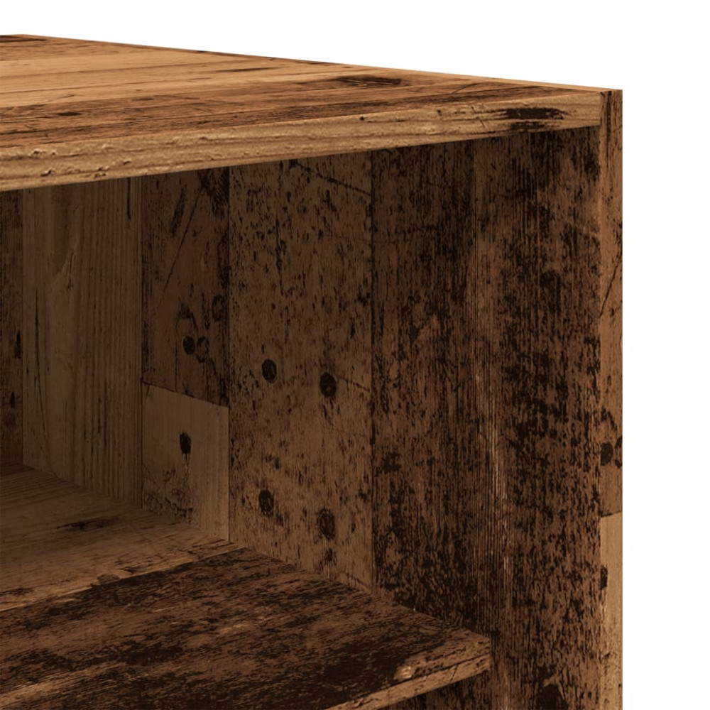 Produktbild för Garderob gammalt trä 100x50x200 cm konstruerat trä