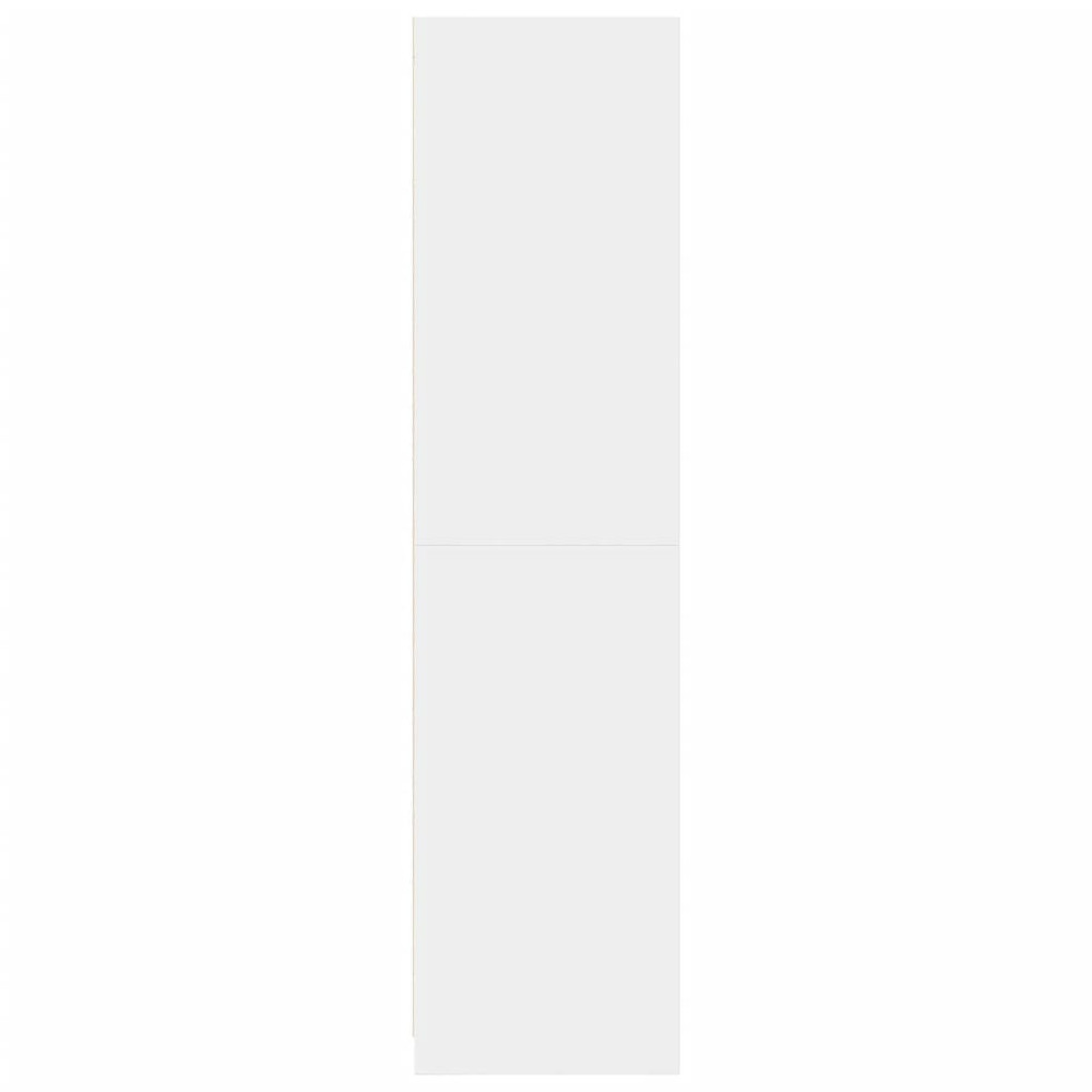Produktbild för Garderob vit 100x50x200 cm konstruerat trä