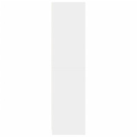 Produktbild för Garderob vit 100x50x200 cm konstruerat trä