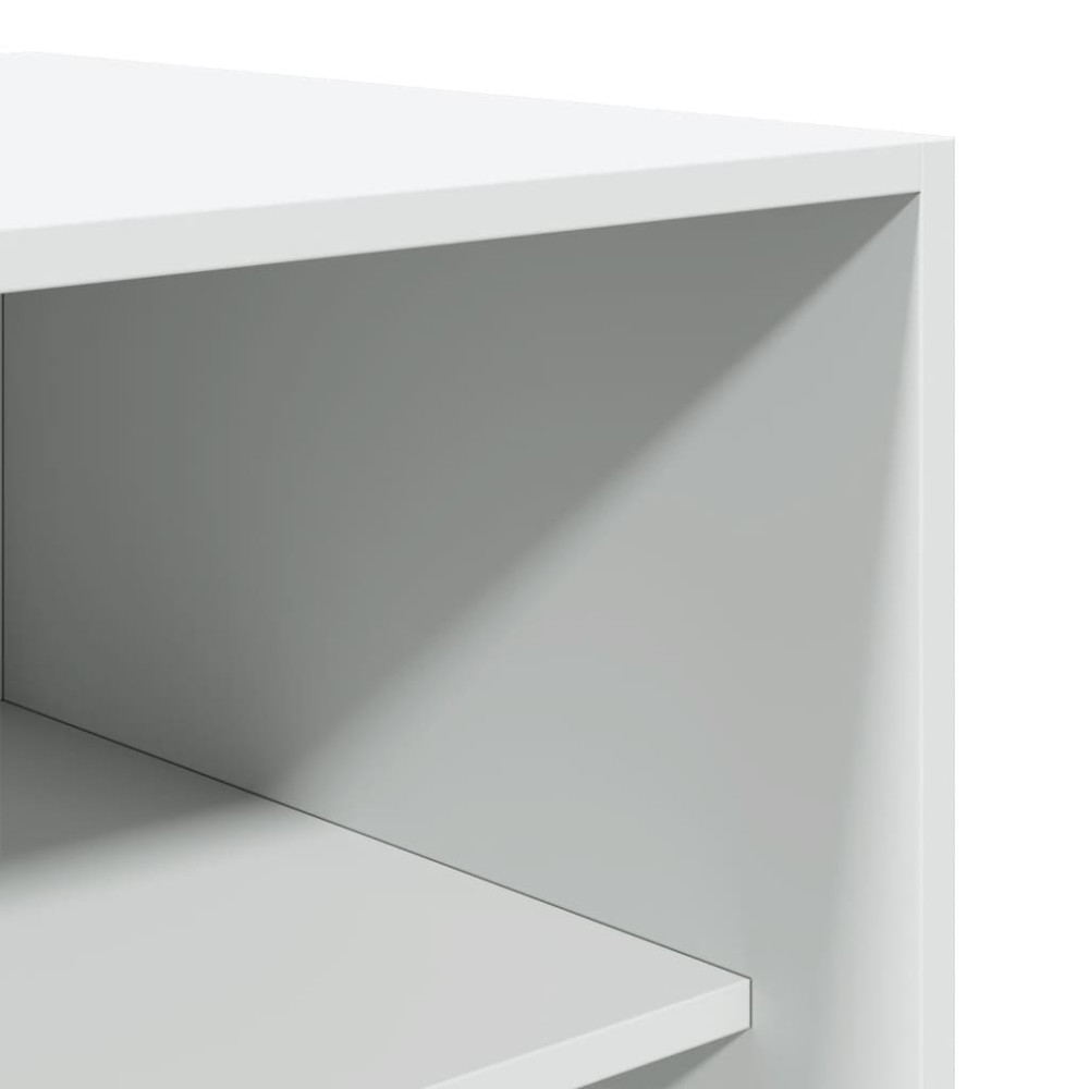 Produktbild för Garderob vit 100x50x200 cm konstruerat trä