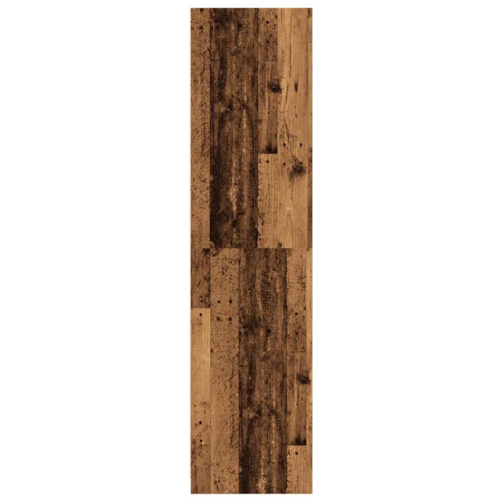 Produktbild för Garderob gammalt trä 100x50x200 cm konstruerat trä