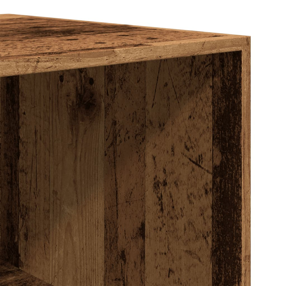 Produktbild för Garderob gammalt trä 100x50x200 cm konstruerat trä