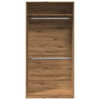 Produktbild för Garderob ek 100x50x200 cm konstruerat trä