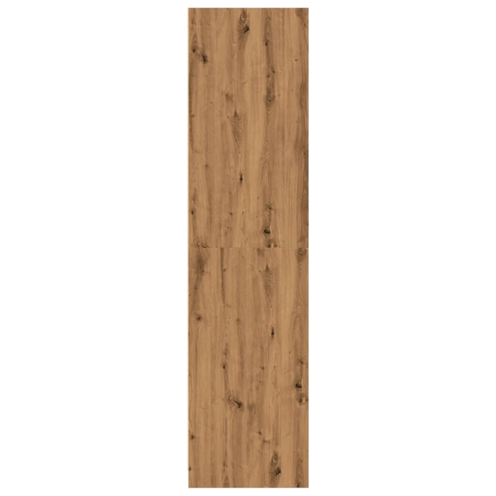 Produktbild för Garderob ek 100x50x200 cm konstruerat trä