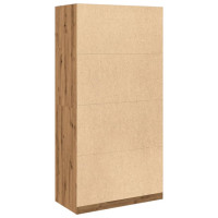 Produktbild för Garderob ek 100x50x200 cm konstruerat trä